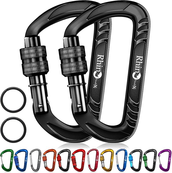 Rhino Produxs 12kN Heavy Duty Carabiner Clips, by Rhino+Produxs