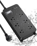 Outdoor Power Strip Weatherproof, 20W USB C Port, Waterproof Extension Cord by Jgstkcity