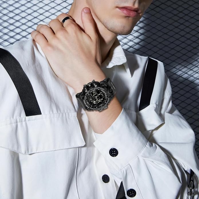 FANMIS Mens Military Multifunction Digital LED Watch Electronic Waterproof - Image 4