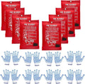 Blankets 8 Packs with Gloves. High Heat-Resistant fire Blankets by SACXFMC