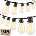 Larkvue 192FT LED Outdoor String Lights, Patio Lights by Larkvue