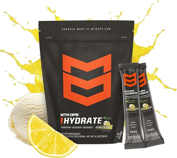 MTN OPS Hydrate Low Sugar Electrolyte Powder Drink Mix - Image 2