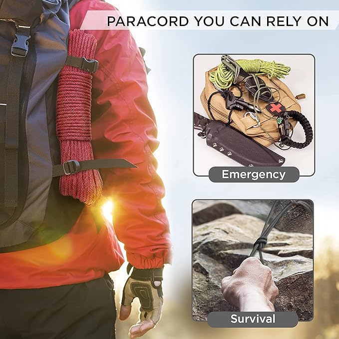 TECEUM 5/32" Paracord Rope 1000 – 1000ft / 200ft / 100ft / 50ft – Tactical - Image 7