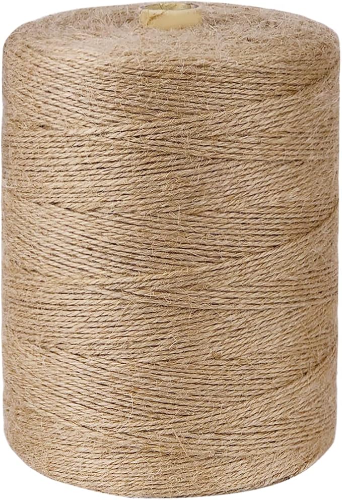 PerkHomy Jute Twine String 3600 Feet Natural Thin by PerkHomy