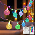 Metaku RGB Globe String Lights Battery Operated 26ft 60LED Fairy String Lights by METAKU
