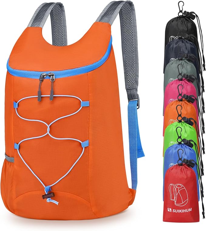20L Hiking-Daypack Lightweight Foldable Travel Packable Backpack by SUIKIHUM