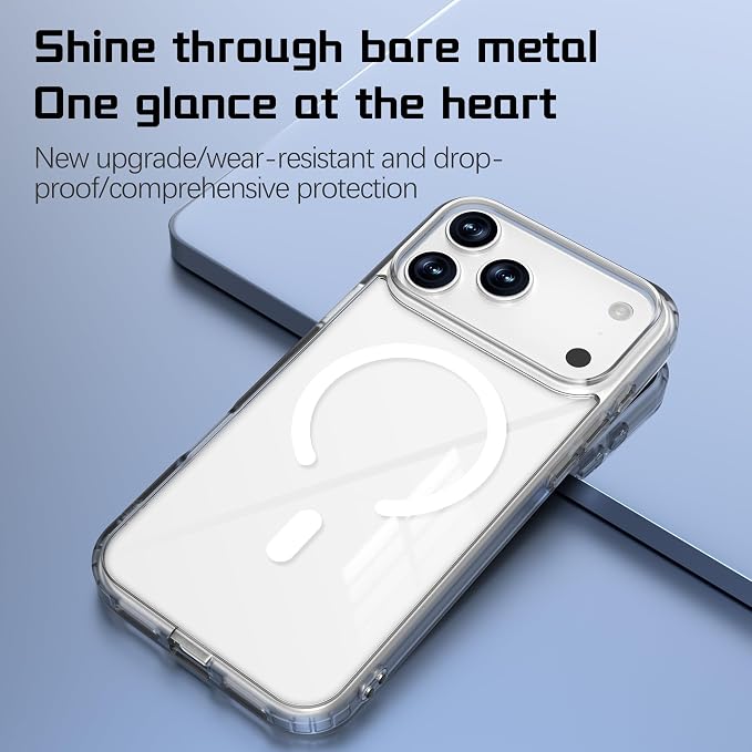 Magnetic Designed for iPhone 17 Pro Max Case Clear - Image 5