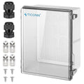 TICONN Outdoor Electrical Box Waterproof, Junction Box IP67 ABS Plastic by TICONN