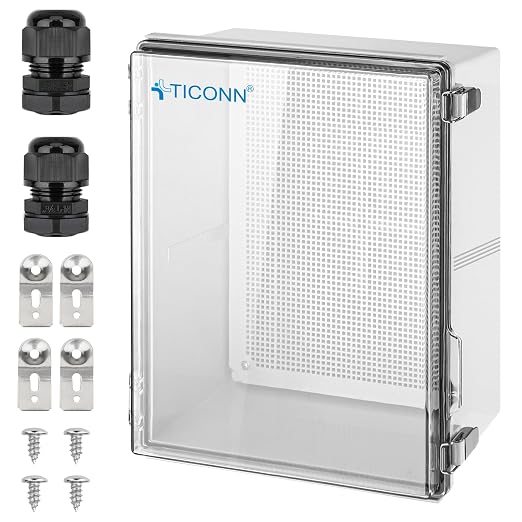 TICONN Outdoor Electrical Box Waterproof, Junction Box IP67 ABS Plastic by TICONN