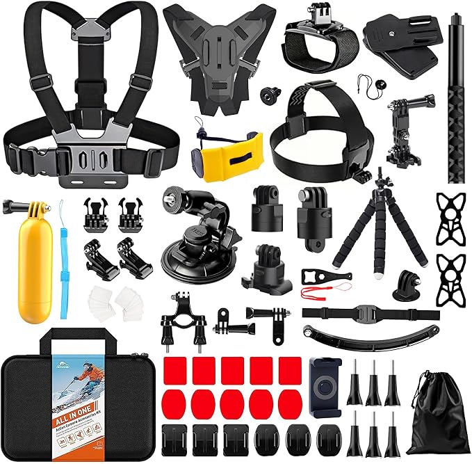 HONGDAK 70in1 Upgrade Action Camera Accessories Kit Compatible by HONGDAK
