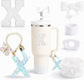 6PCS White Stanley Cup Accessories Set Fit by MOTEERLLU