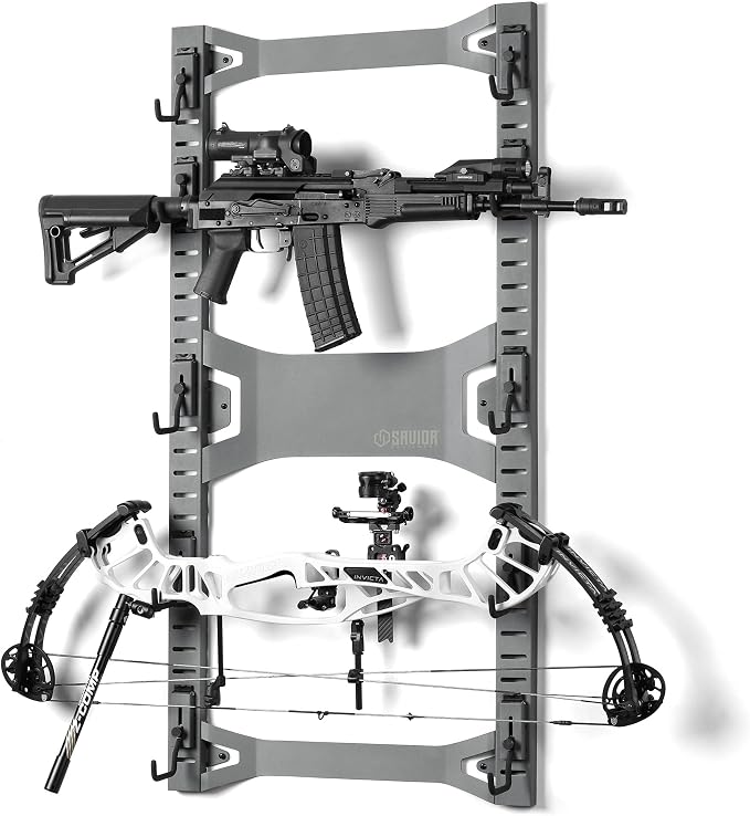 Savior Equipment Horizontal Steel Wall Mount Firearm Rifle Display Rack by SaviorEquipment