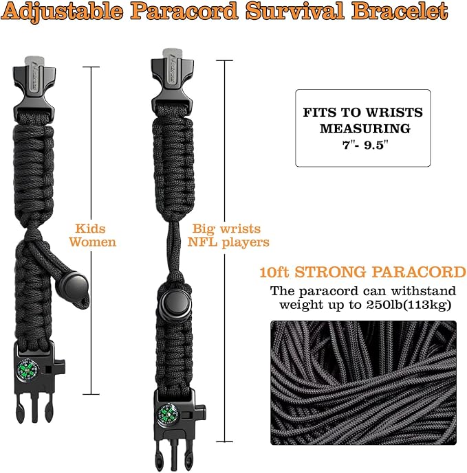 Paracord Survival Bracelet - Image 3