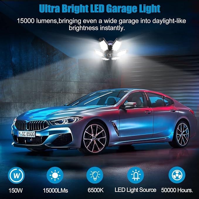 TANBABY 2 Pack LED Garage Lights - Image 3