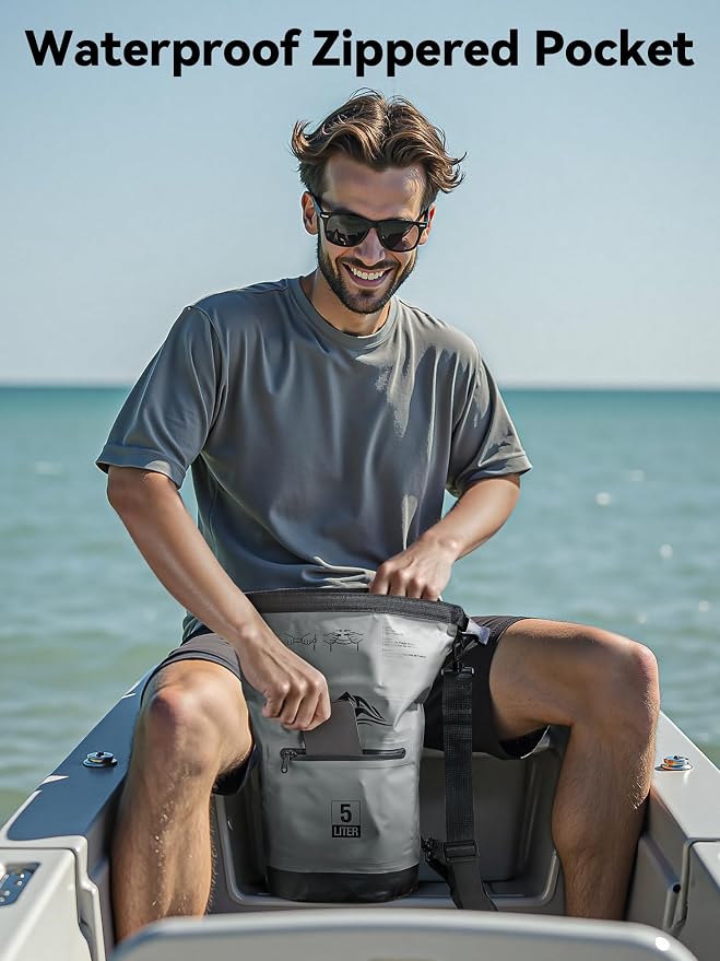 HEETA Waterproof Dry Bag with Front Zippered Pocket - Image 7