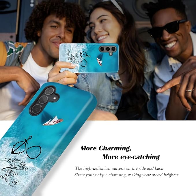 Compatible for Samsung Galaxy S25 5G Case, Dual Layer Heavy Duty 2 in 1 - Image 4
