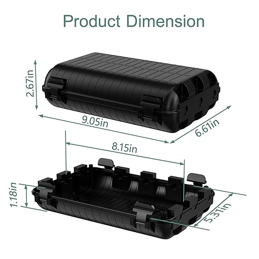 Outdoor Electrical Box, IP54 Waterproof Extension Cord Cover 9 Cable Entry - Image 4