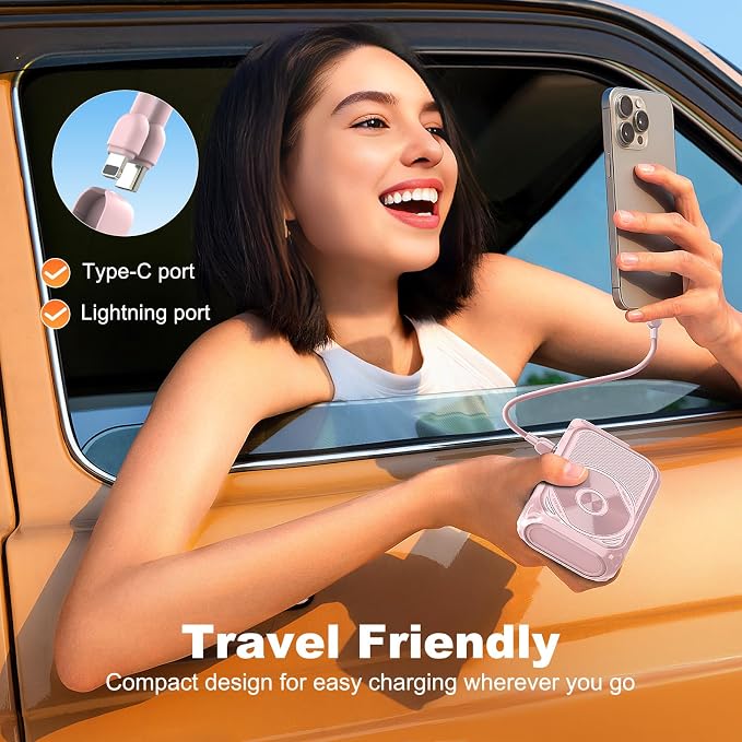 P05 Portable Charger, Magnetic Power Bank, Small Wireless PowerBank, Emergency - Image 5