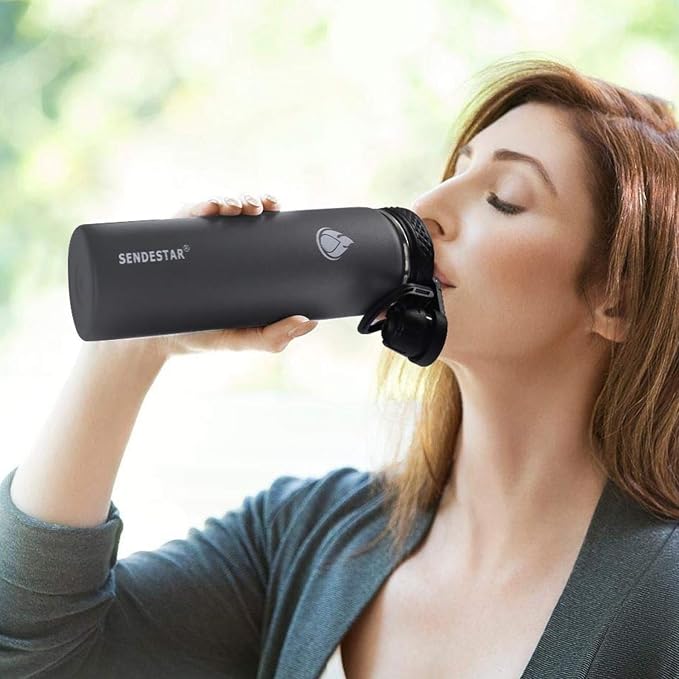 SENDESTAR Stainless Steel Water Bottle, Wide Mouth Water Bottle 24 oz - Image 5