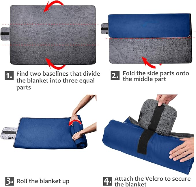 Tirrinia Large Waterproof Outdoor Blanket, Soft Warm Windproof Stadium Blanket - Image 8