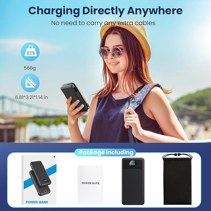 Portable Charger 33800mAh USB C Power Bank - Image 6
