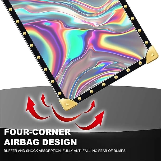 Compatible with iPhone 16 Plus Case, Holographic Abstract Iridescent Textures - Image 7