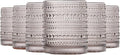 Khen Beaded Tumbler Drinking Glasses Set | Set of 6 | Vintage Hobnail 11 OZ by Khen