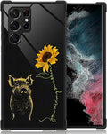 for Samsung Galaxy S23 Ultra Case, Pig Sunflower Yellow Sunshine Pattern by FKBRCL4U