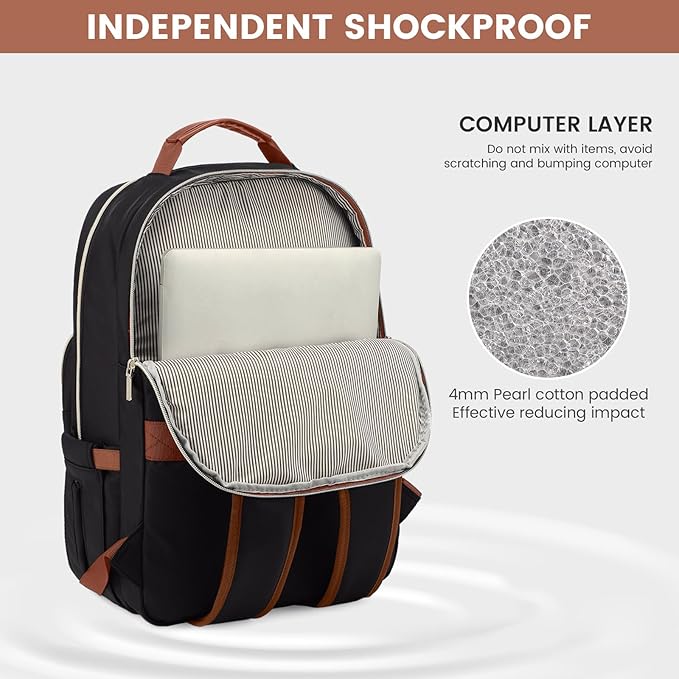 LOVEVOOK Laptop Backpack for Women 15.6 inch, Cute Womens Travel Backpack Purse - Image 3