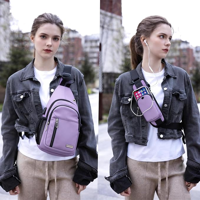 JENAGREEN Sling Backpack Crossbody Sling Bag, Cross Bag Adjustable Travel - Image 5