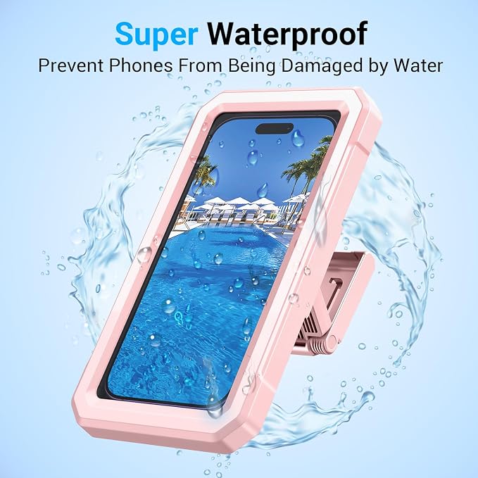 Coolpow Shower Phone Holder Waterproof【480°Rotatable】Retractable Adjustable - Image 3