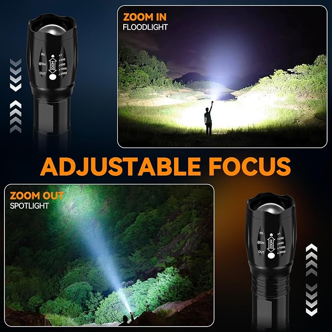 BESTSUN LED Flashlight 2 Pack, High Lumens Small Tactical Flashlights - Image 3