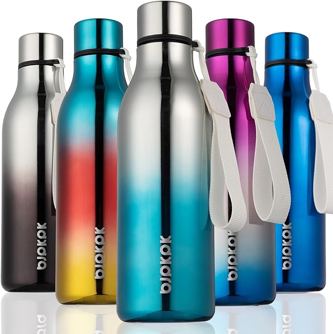 BJPKPK Insulated Water Bottles, 18 oz Stainless Steel Metal Water Bottle by BJPKPK