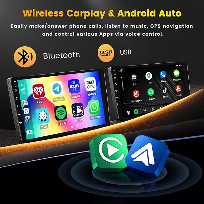 Hikity Android 15 Car Stereo for Jeep Patriot Compass 2010-2016, 10.1'' - Image 3