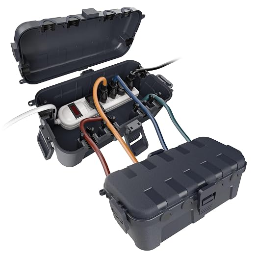 Flemoon Outdoor Electrical Box Waterproof, Medium Weatherproof Electrical Box by FLEMOON