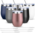 12oz/6 Pack Wine Tumbler Glasses by YEBTSLife