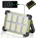 YXQUA 120W Solar Rechargeable Work Light, 144 LED Portable Flood Light by YXQUA
