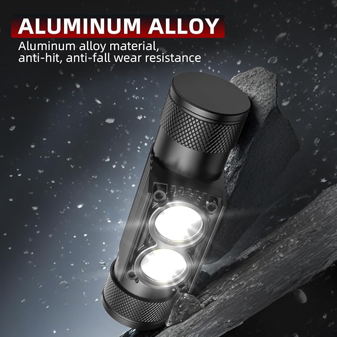 Headlamp Rechargeable, High Lumen Super Bright 180°Beam LED Head Lamp, Head - Image 4