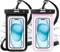 JOTO 2 Pack Universal Waterproof Phone Case by JOTO
