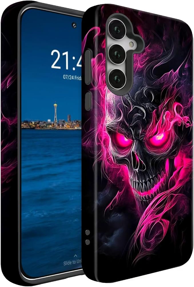 Compatible for Samsung Galaxy S25 FE 5G Case, Dual Layer Heavy Duty 2 in 1 by BSMOSPER