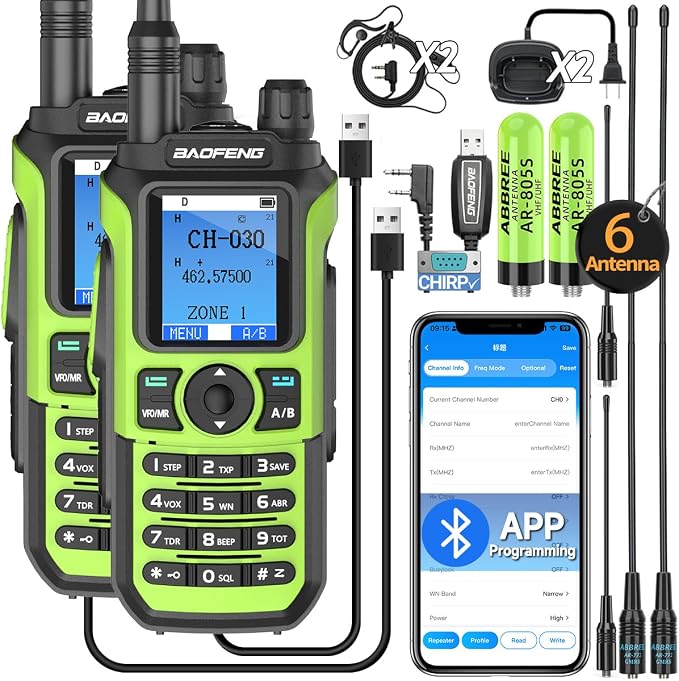 BAOFENG GMRS Handheld Radio Ham Radio Long Range GM21 Rechargeable Walkie by Unknown