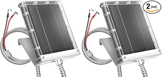 POWOXI 6V Solar Panel for Deer Feeder: 1.5W Waterproof Solar Battery Charger by POWOXI