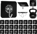 DDMY Adhesive Hooks for Hanging Heavy Duty 2026 Upgraded Black 24 Pack Sticky by DDMY