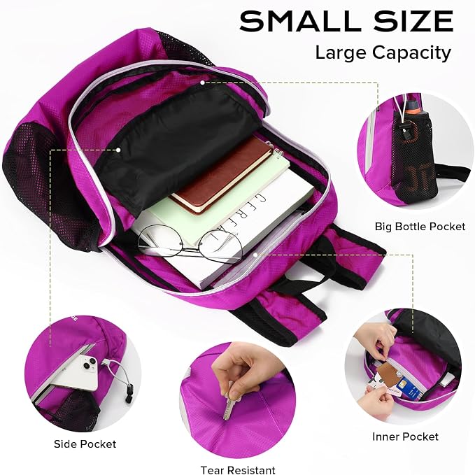 VPBAGE 15L Water-resistant Hiking Daypack - Image 3