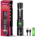 RECHOO Flashlight Rechargeable High Lumens, Dual Switch Rechargeable LED by RECHOO
