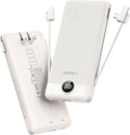 VEGER Portable Charger with Built-in AC Plug and Cables, All in One 10000mAh by VEGER