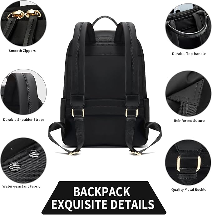 GOLF SUPAGS Laptop Backpack for Women Slim Computer Bag Work Travel College - Image 4