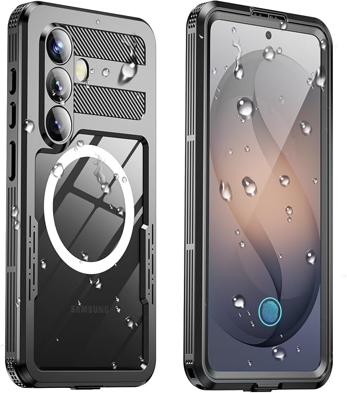 for Samsung Galaxy S26+ Plus Waterproof Case, Magnetic Heavy Duty Military by Haireca