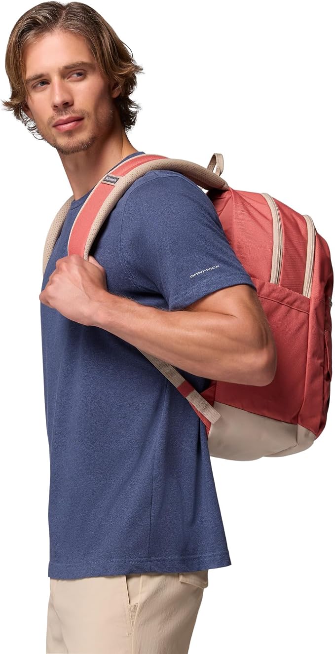 Columbia Unisex Buxton 26L Backpack, Washed Red/Ancient Fossil, One Size - Image 3