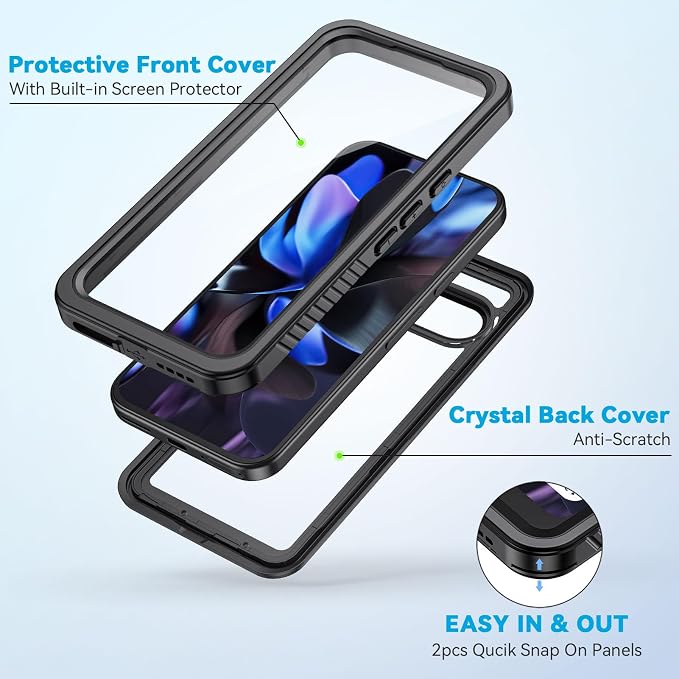 Lanhiem Pixel 9 Pro Case, IP68 Waterproof Dustproof Case - Image 4